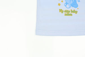Комплект "Тропики" (майка, шорты), цвет голубой с зеброй, р. 68