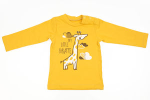 Комплект "Экзотические животные" (кофта, штаны), цвет оранжевый, хаки жираф, р. 86