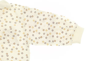 Кофточка "Звездочки - кружочки", цвет кремовый с жирафом, р. 56