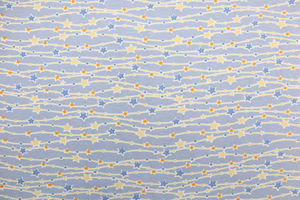 Пелёнка трикотажная (кулирка), цвет лавандовый со звёздами, р. 90х120