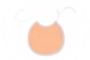 Слюнявчики тканевые (2 шт), цвет персиковый, желтый, р. 19х18