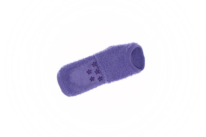 Носки "Травка" с тормозами, цвет фиолетовый, р. 12-14