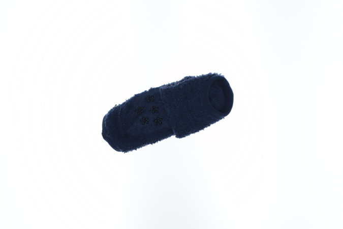 Носки "Травка" с тормозами, цвет тёмно-синий, р. 12-14